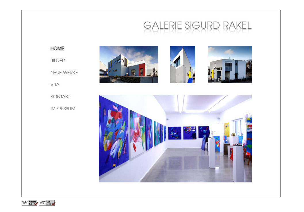 Website Galerie Sigurd Rakel